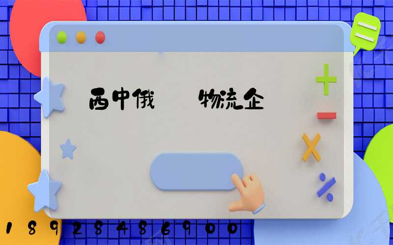 陜西中俄運輸物流企業