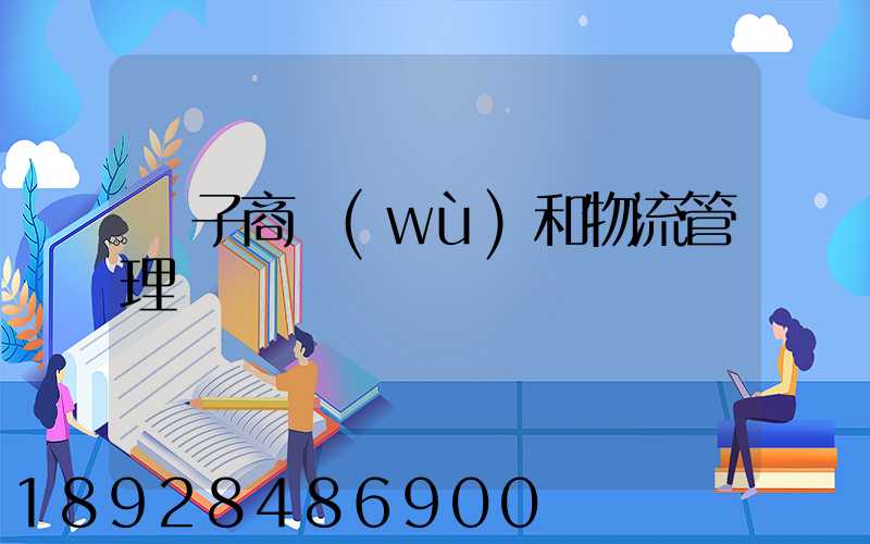 電子商務(wù)和物流管理