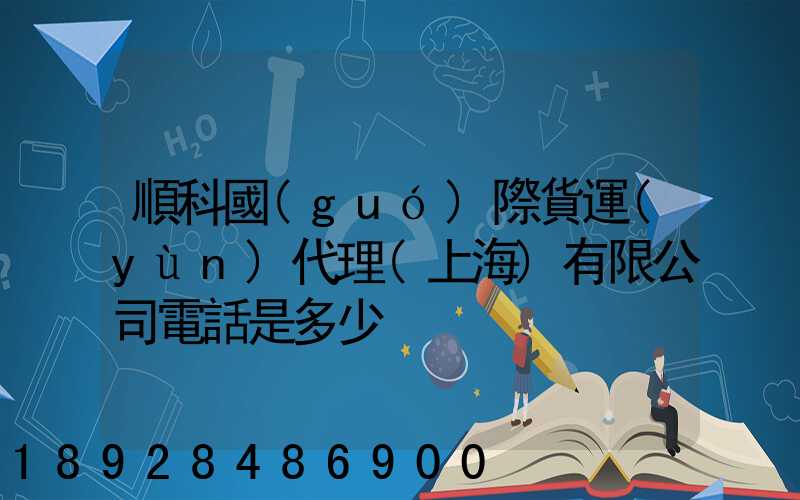 順科國(guó)際貨運(yùn)代理(上海)有限公司電話是多少